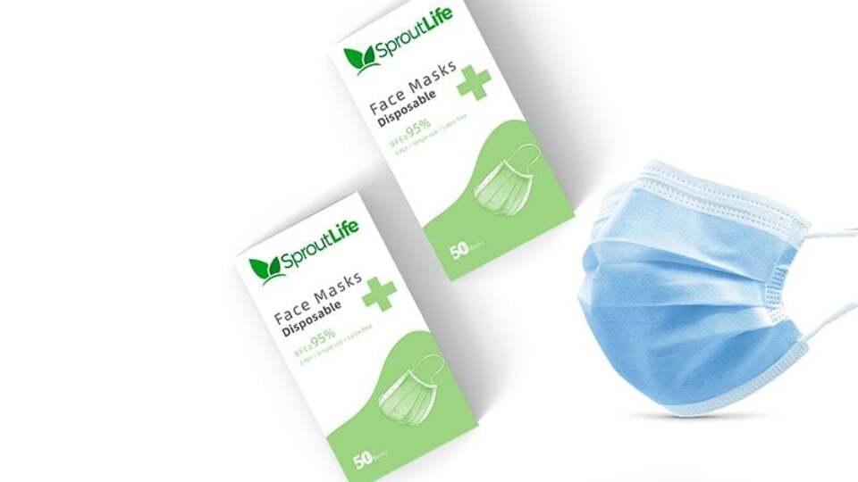 SproutLife disposable surgical masks